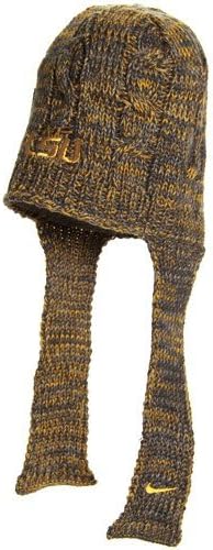 Nike LSU Tigers Ladies Gold Cable Knit Beanie with Flaps