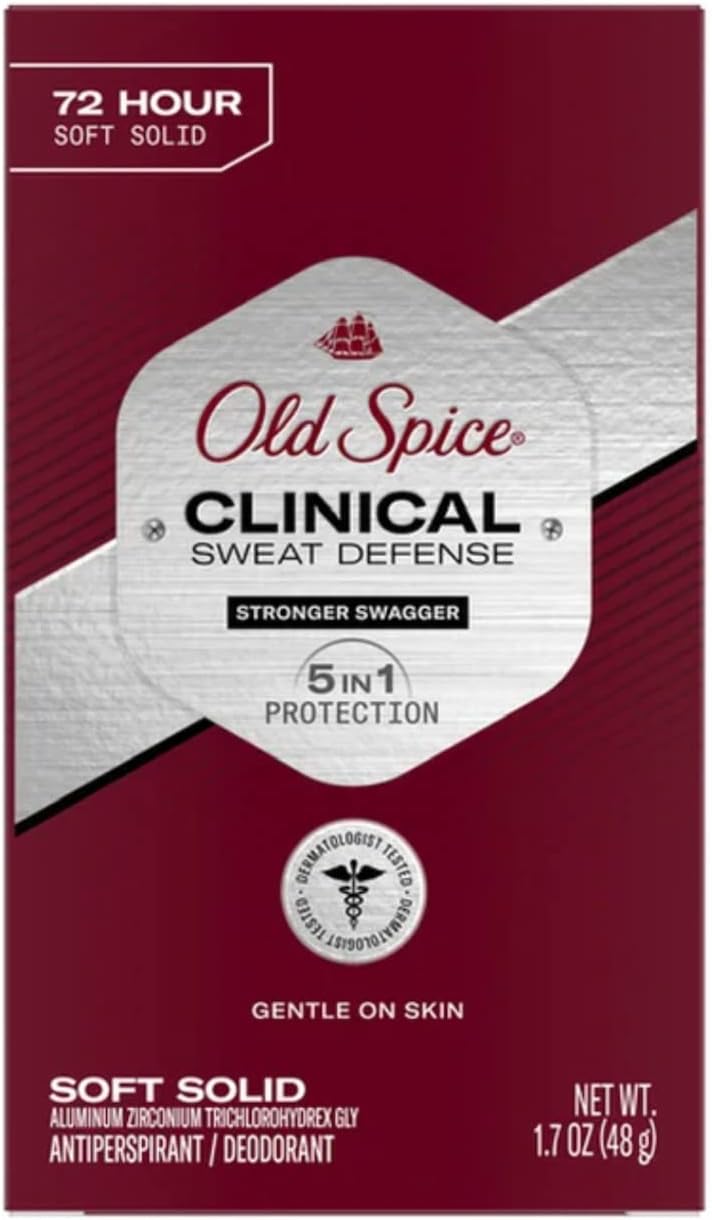 Clinical Sweat Defense Anti-Perspirant Deodorant for Men, 72 Hour, Stronger Swagger, 1.7 oz