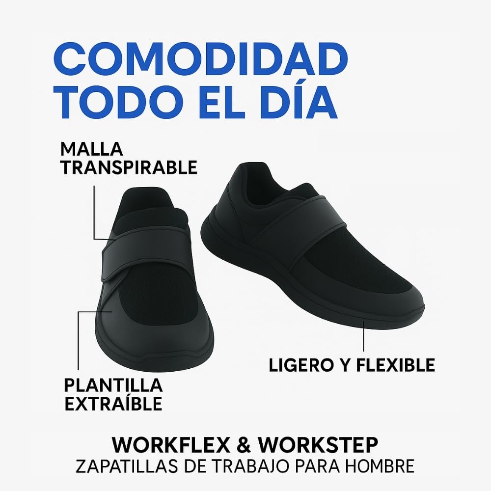 Zapatillas deportivas Workflex & WORKSTEP para hombre - Fabricado en España.