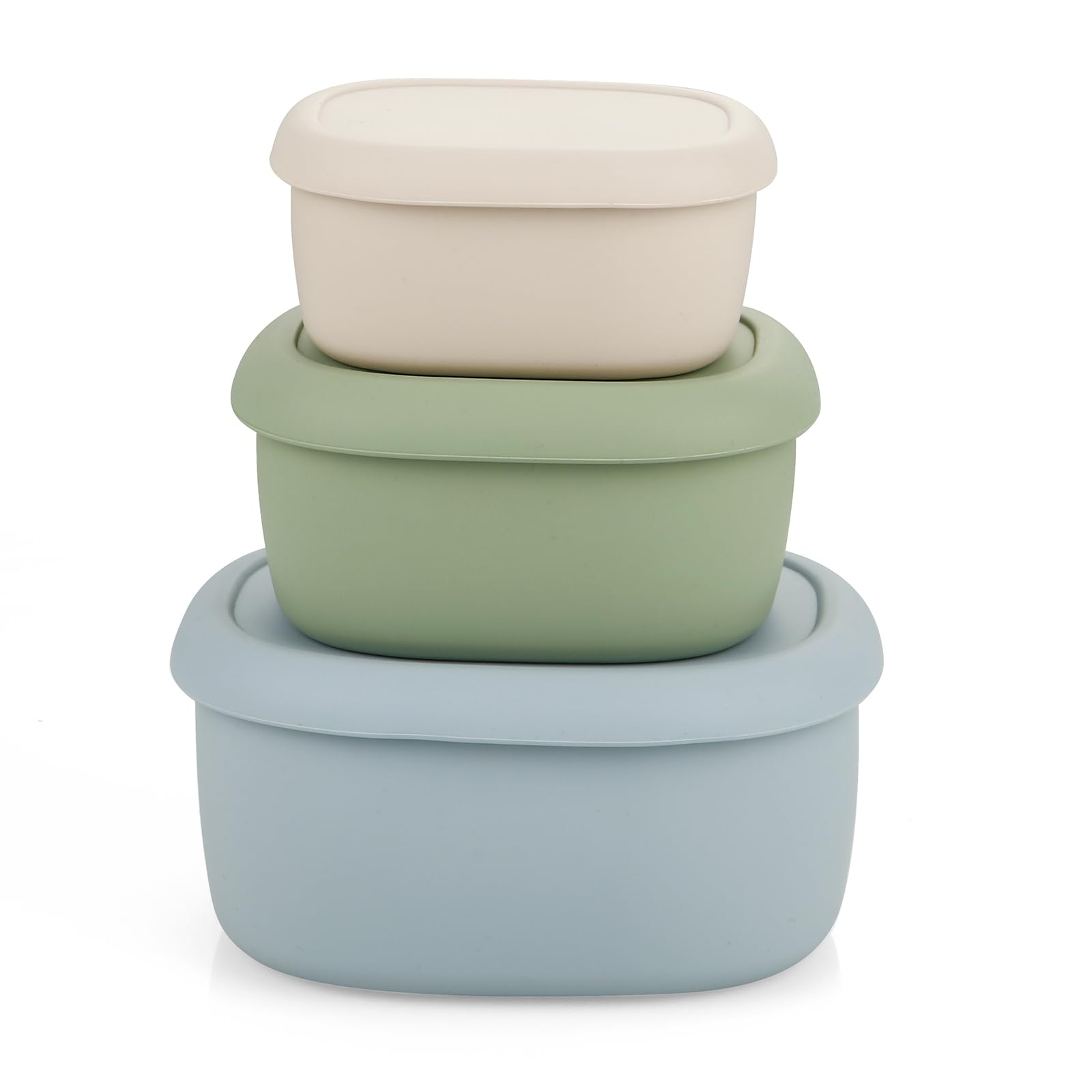PandaEar 3 Pack Silicone Food Storage Containers