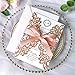 ponatia 25PCS 5.12 x 7.1 '' Rose Gold Glitter Laser Cut Wedding Invitations Cards with Envelopes for 5x7 Invitation Cards Wedding Baby Bridal Shower Engagement Sweet 16 Birthday Invite