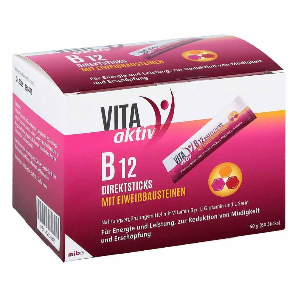 Vita Aktiv B12 Direktsticks mit Eiweissbausteinen 60 stk