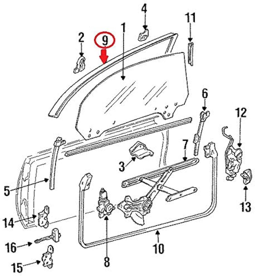 Amazon | TOYOTA (トヨタ) 純正部品 ルーフ サイドレール ウェザ