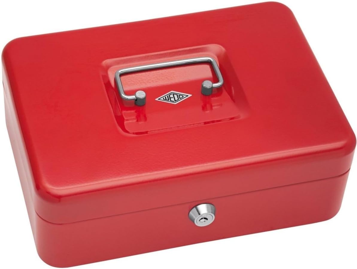 Wedo 145 302X Cash box in Red Size 3-25.0 x 18.0 x 9.0 cm.