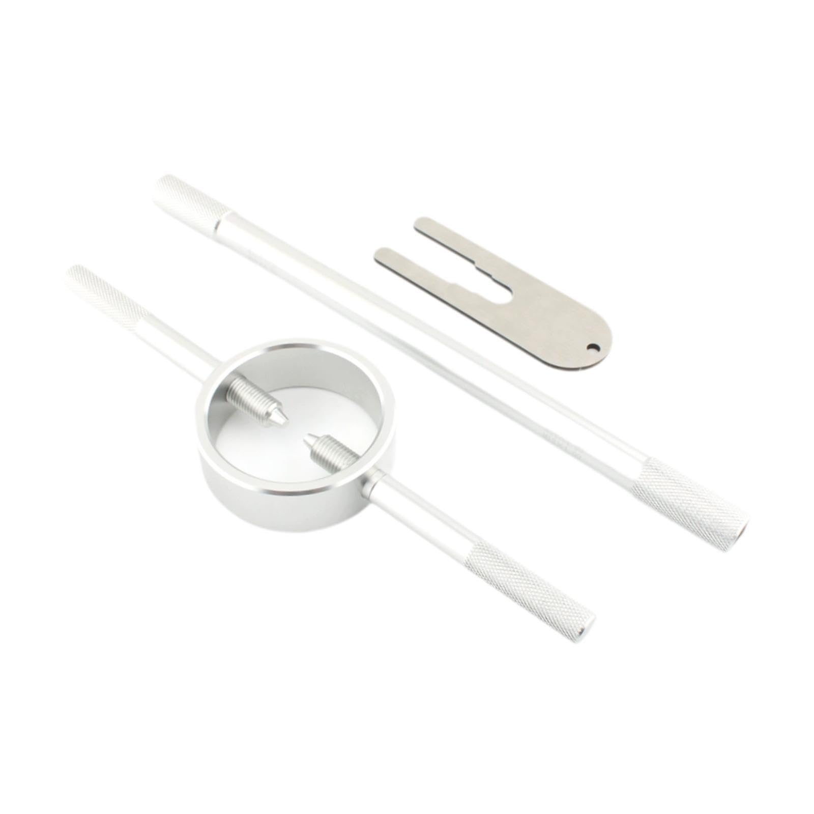 Compressore Molla Forcella Set Riparazione Motore Kit Attrezzi Valvole Strumento Lega di Alluminio Robusto Uso Facile Adatto per Appassiona, Argento