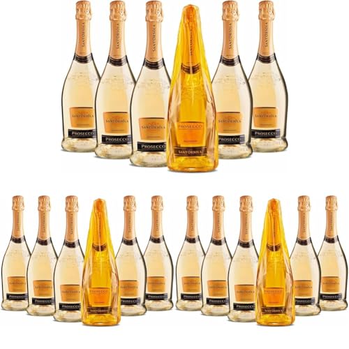 Casa Sant'Orsola - Prosecco D.O.C. Millesimato Extra Dry, da Uva Glera, Gusto Fresco con Note Fruttate, 6x750 ml (Confezione da 3)