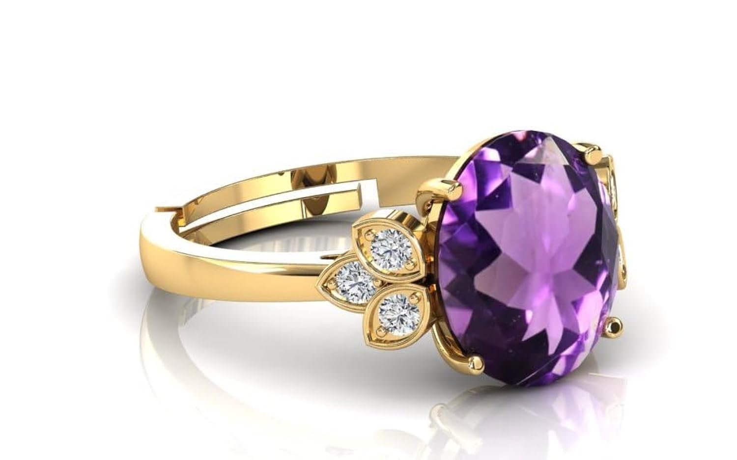 Bague améthyste 10,50 carats faite main, le cadeau idéal unisexe - 6