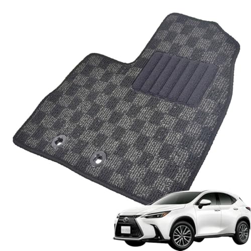 Kemmel レクサス 新型NX 20系 令和3年12月〜 2WD/4WD共通 専用 フロアマット カーマット ボックス生地/ブラック (フロントのみ/刺繍ロゴなし)
