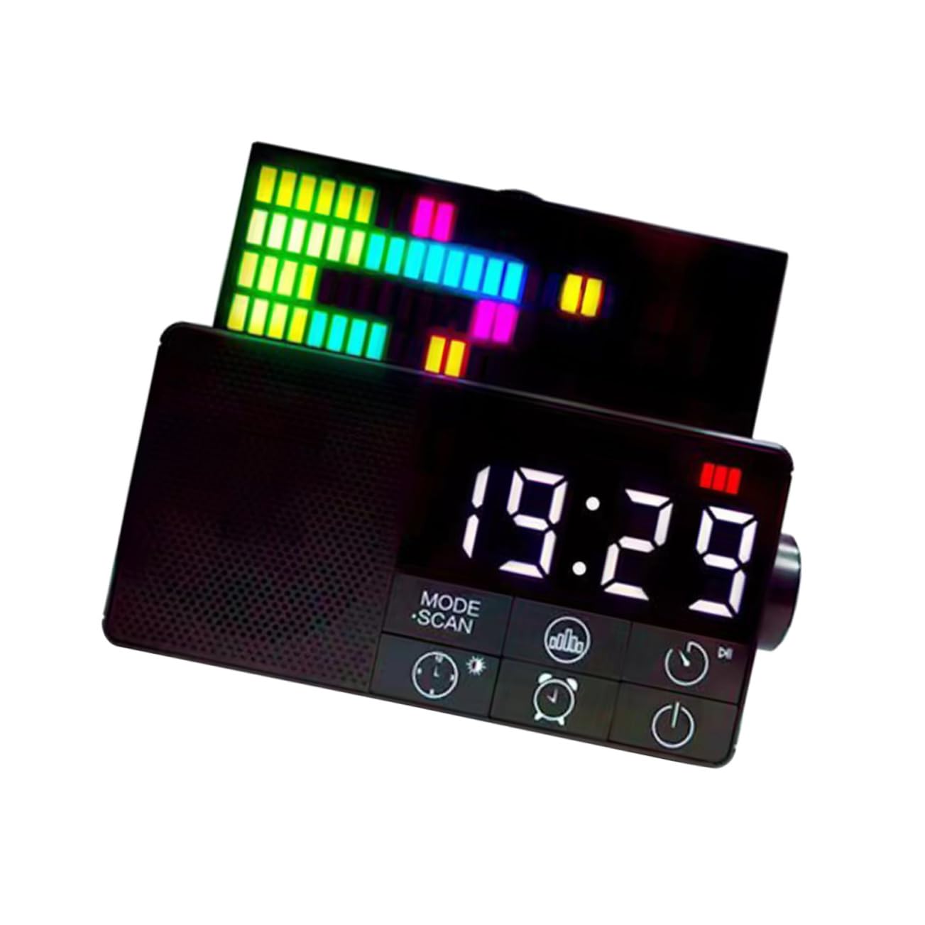 Alarme digitale vintage haut-parleur sans fil et synchronisation automatique de l'heure