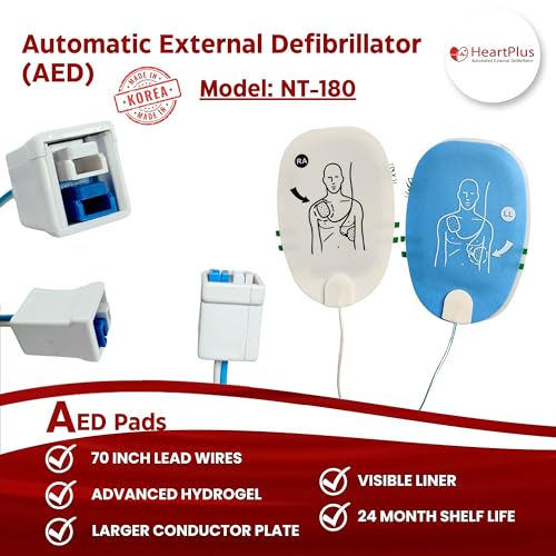 Image of Heartplus AED | Automatic External Defibrillator | AED NT-180 | Made In Korea | Light weight defibrillator | 5 Years Warranty
