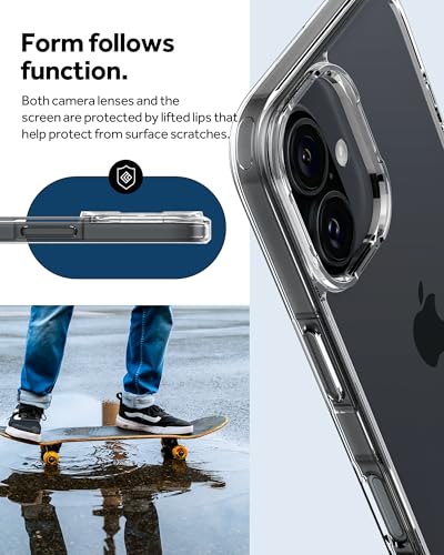 Image of Spigen Caseology Quartz Crystal Case for iPhone 16, Crystal Clear