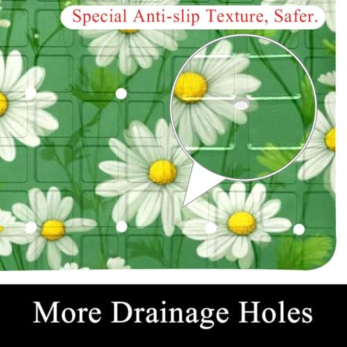 Tapis de bain antidérapant de qualité supérieure extra long en PVC durable - 3