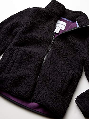 Image of Amazon Essentials Girls and Toddlers' Sherpa Fleece Full-Zip Jacket, Fleece Lined