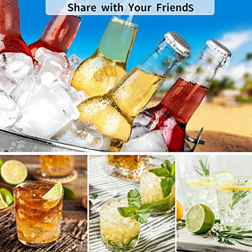 Set de 4 moldes flexibles para cubitos de hielo miniatura 6