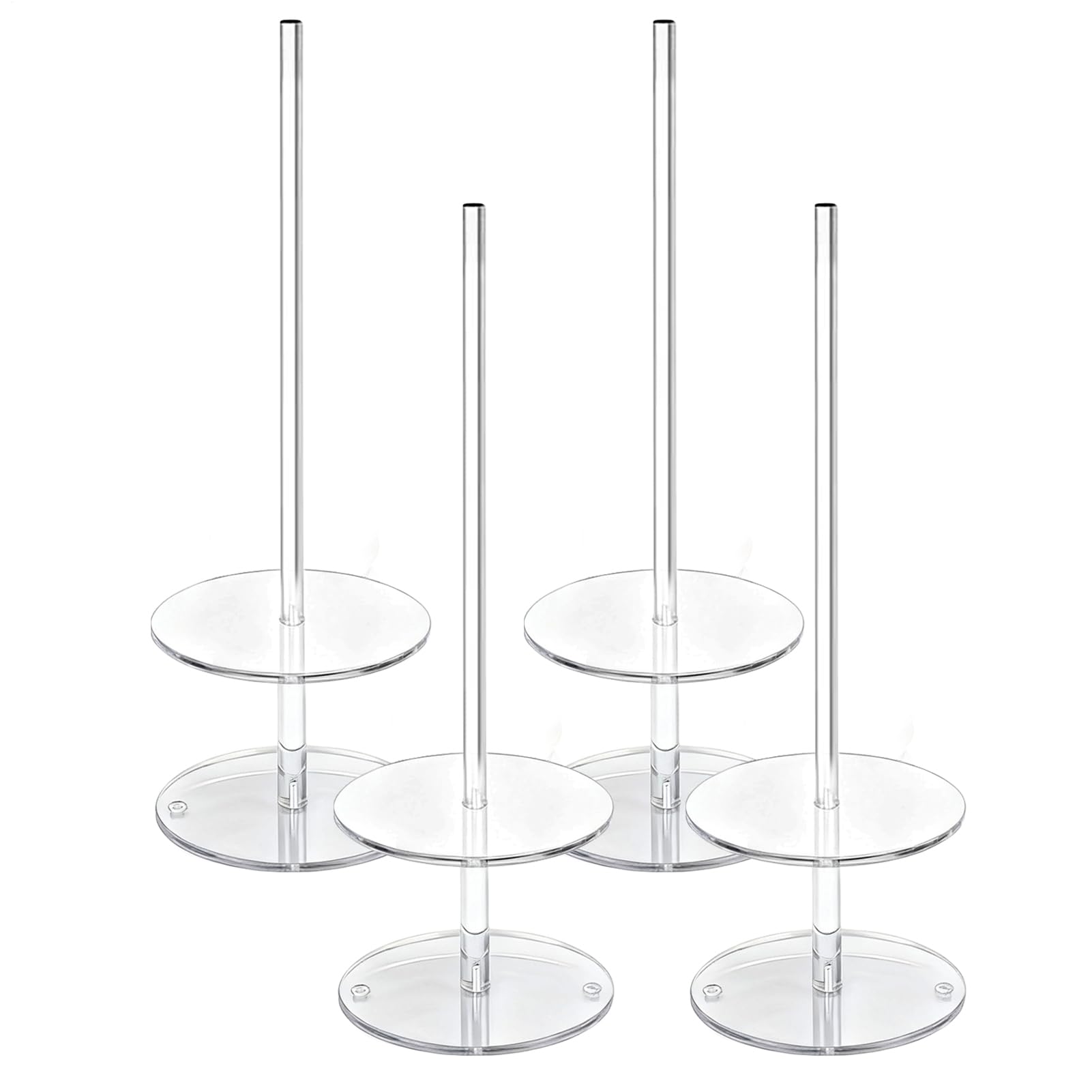 Soporte Para Donuts 4 Piezas Torre De Mesa Acrílica Transparente Para