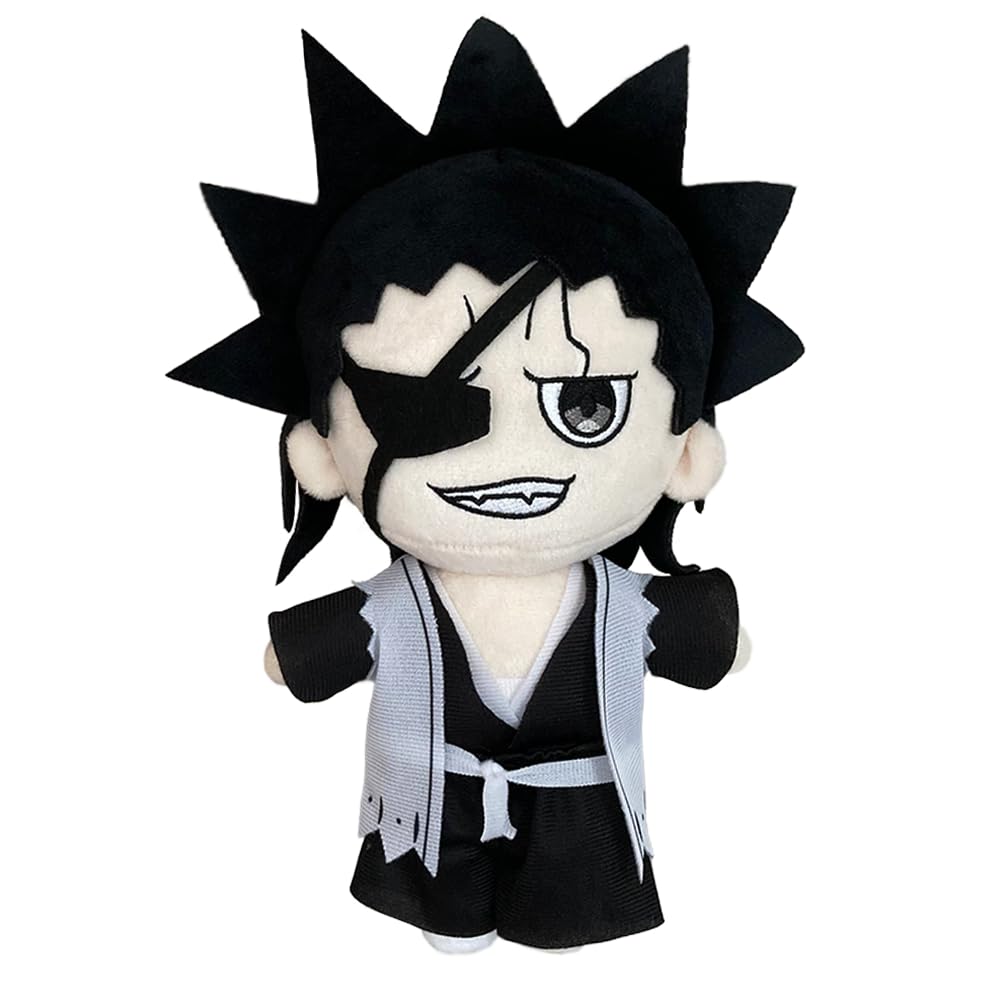 Zhongkaihua Zaraki Kenpachi Plush Figure 20CM Plush Pillow Anime PP Cotton Cushion Soft Stuffed Furry Car Bag Home Decoration Pendant For Fans