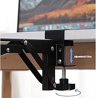 Vista 4 de Abrazadera extensora de escritorio para bricolaje Tablero extensor de escritorio de madera personalizado (tablero no incluido), abrazadera