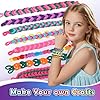 FUNiOi 1000 PCS Cat Weaving Loom Refill for Bracelet Making Kit, DIY Arts and Crafts Supplies, Baby Hair Ties for Girls Ages 6-12, Gift Idea for Kids and Beginners #2