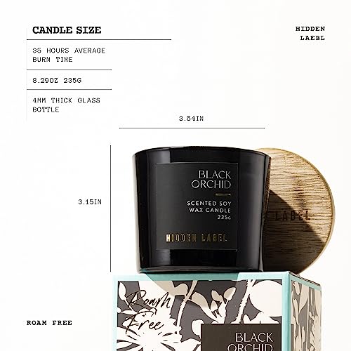 Hidden Label BLACK ORCHIDC Orchid Scented Candle thumb #2