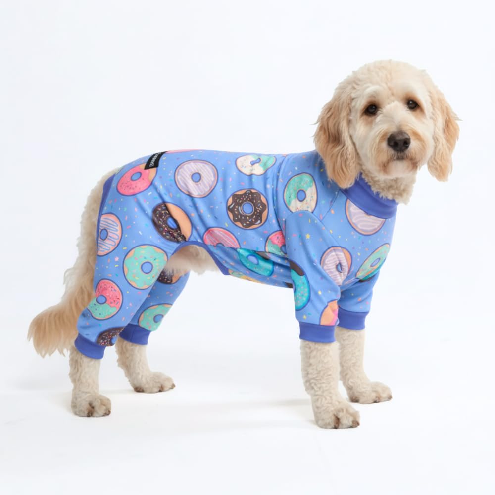 Spark Paws Dog Pajamas - Stretch Onesie Recovery Full Leg Surgery Suit PJS