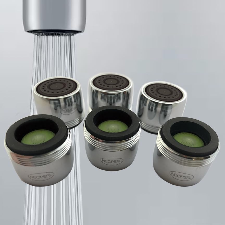 Aérateur de robinet 10 2200 3 PCA 0,5 gpm Smart Stream Saver : lot de 6 pièces citron vert