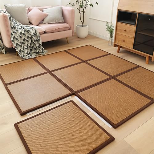 Alfombrilla de tatami japonesa, plegable, antideslizante, para dormir y descansar cómodamente, ideal para sala de estar, comedor, dormitorio, decoración de dormitorio (60 x 180 cm, color A)