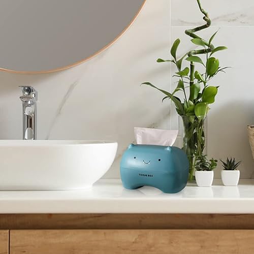 Miniatura 3 de Surakey Caja de pañuelos para escritorio, dispensador de pañuelos de papel de seda, organizador de servilletas de papel de caricatura, gato,