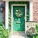 St Patricks Day Garden Flag,Double-Sided 12x18 Inch Shamrock Truck Design,Irish Outdoor Yard Decor with Burlap Welcome Sign,Festive Holiday House Flag for St Patrick's Day Celebration