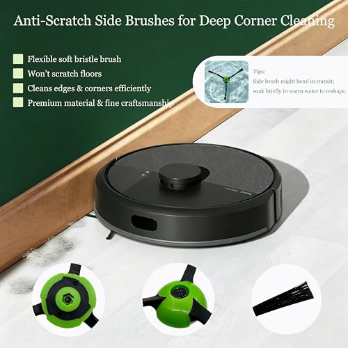 Image of 22 Replacement Parts for iRobot Roomba i7 i7+ i3 i3+ i4 i4+ i5 i5+ i6 i6+ | for E /i /j Series,2 Set Rubber Brushes, 6 Filters, 6 Side Brushes, 6 Bags. Scratch-Resistant, Matches Original Performance
