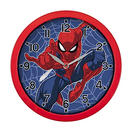 Spiderman SPD3586 Disney Marvel Horloge murale Rouge Taille unique