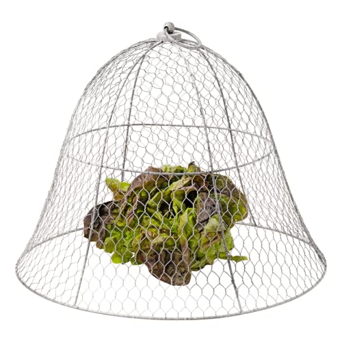 Gardener s Supply Company Sturdy Chicken Wire Cloche Plant Protector & Cover | Sturdy Metal Cage Garden Protection for Your Plants and Seedlings | No Assembly Required - 16  in Diameter x 12-1 2  H