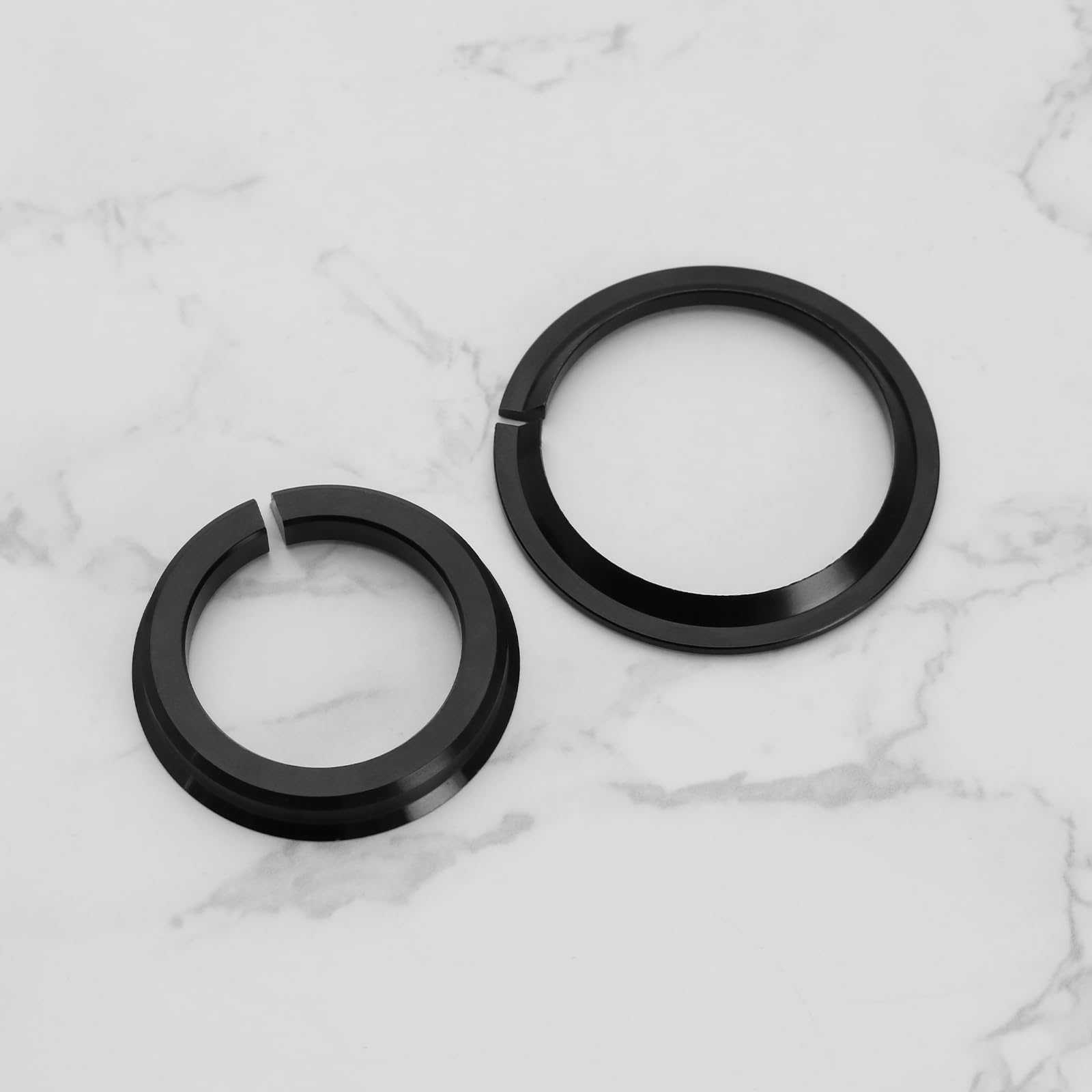 ECSiNG 1 Set Fahrrad-Vorderradgabel-Adapter, konischer Lenkring, Lenkrohr, Fahrrad, Vordergabel, offener Unterradgetriebe, Umwandlungsring für 52, 55, 56 mm Lager, unteres Steuersatz