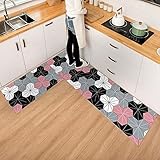 【Antideslizante y seguro】 Se adopta un respaldo antideslizante ultraduradero para asegurarse de que la alfombrilla del piso se adhiera firmemente al piso para evitar deslizamientos o arrugas, siempre proteja a su familia y a usted.