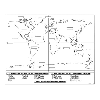 Amazon.com : Color Your Own World Map Posters : Office Products