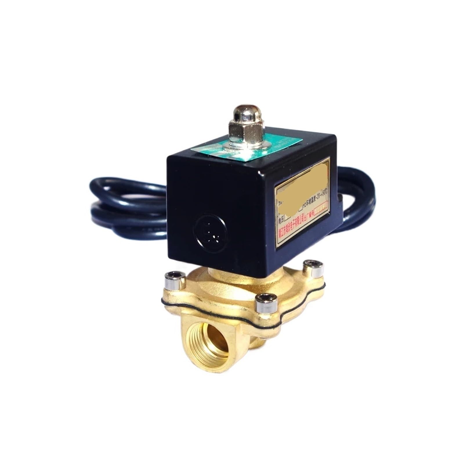 RCGKNNMUZ 1PCS 3/4" Solenoid Valve Gas 220VAC 24VDC Explosion-Proof Brass Normally Open(Npt-240v Ac)