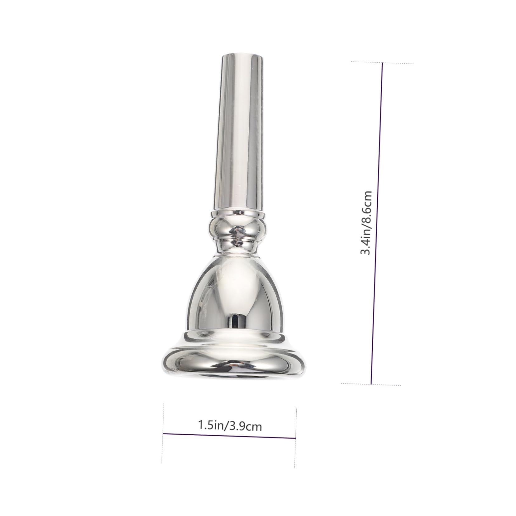1pezzi Bocchino Euphonium in Argento Placcato Ricambio Professionale Per Musicisti e Principianti Accessorio Strumentale Elegante e Pratico Per Euphonium Per Concerti e Regali Musi