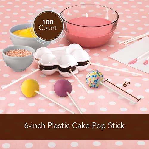 Goodcook 04919 Sweet Creations 100 Count Reusable Plastic Cake Pop Sticks thumb #1