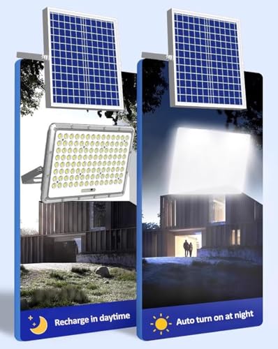 Éclairage solaire étanche IP67 200W avec télécommande pour parking extérieur - 5