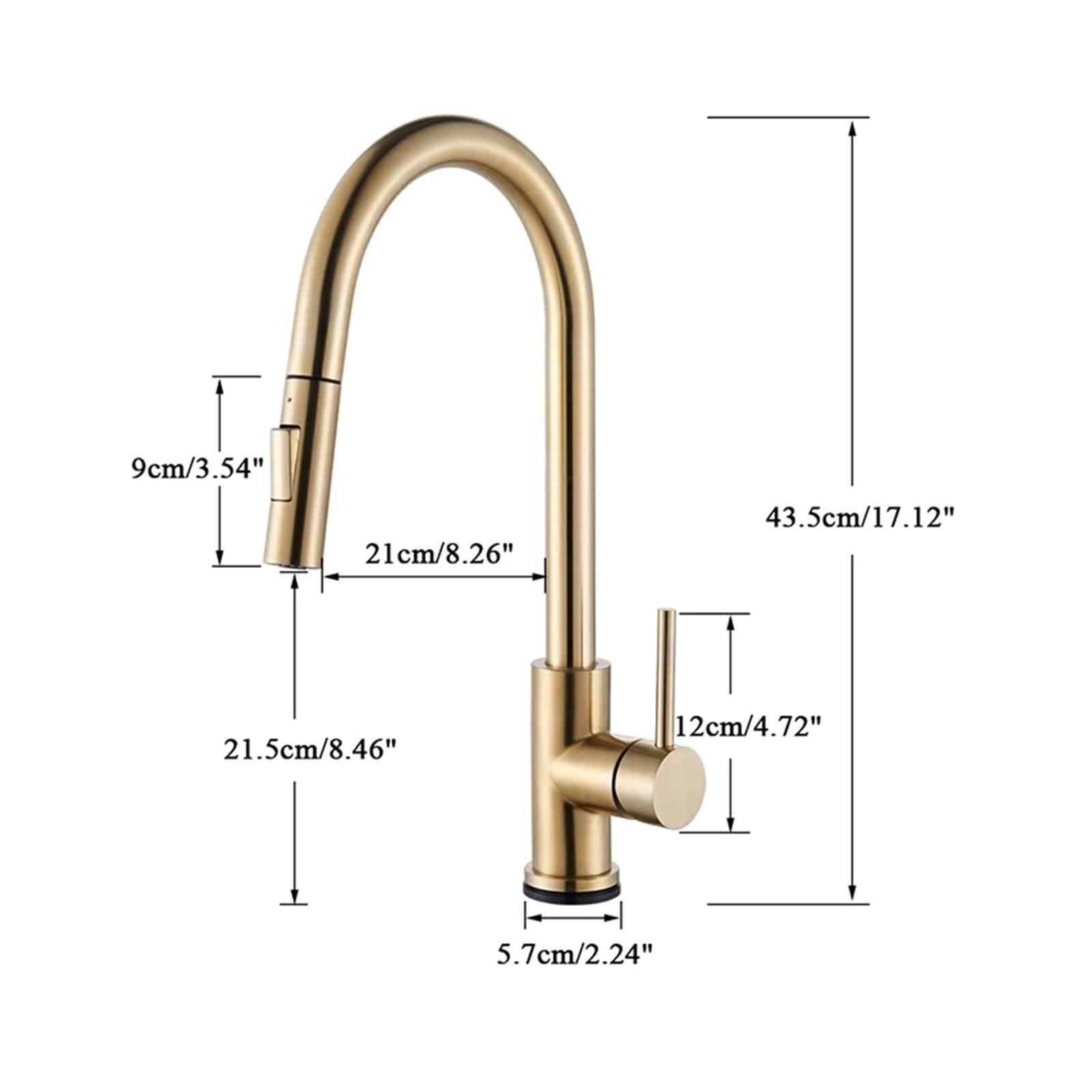 Smart Touch Küchenarmatur Schwarz Ausziehbarer Sensorhahn Schwarz/Nickel 360-Grad-Schwenkkran 2 Ausgänge Wassermischhahn(Brushed nickel sense)