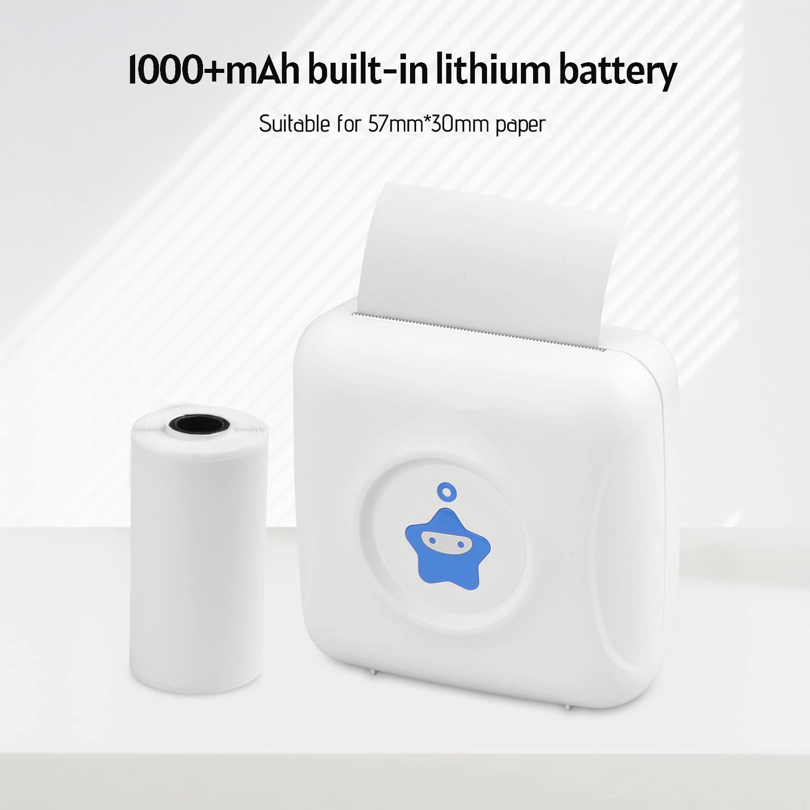 keppy Mini przenośna drukarka termiczna drukarka etykiet biurkowych USB drukarka pokwitowań do etykiet wysyłkowych naklejka telefon