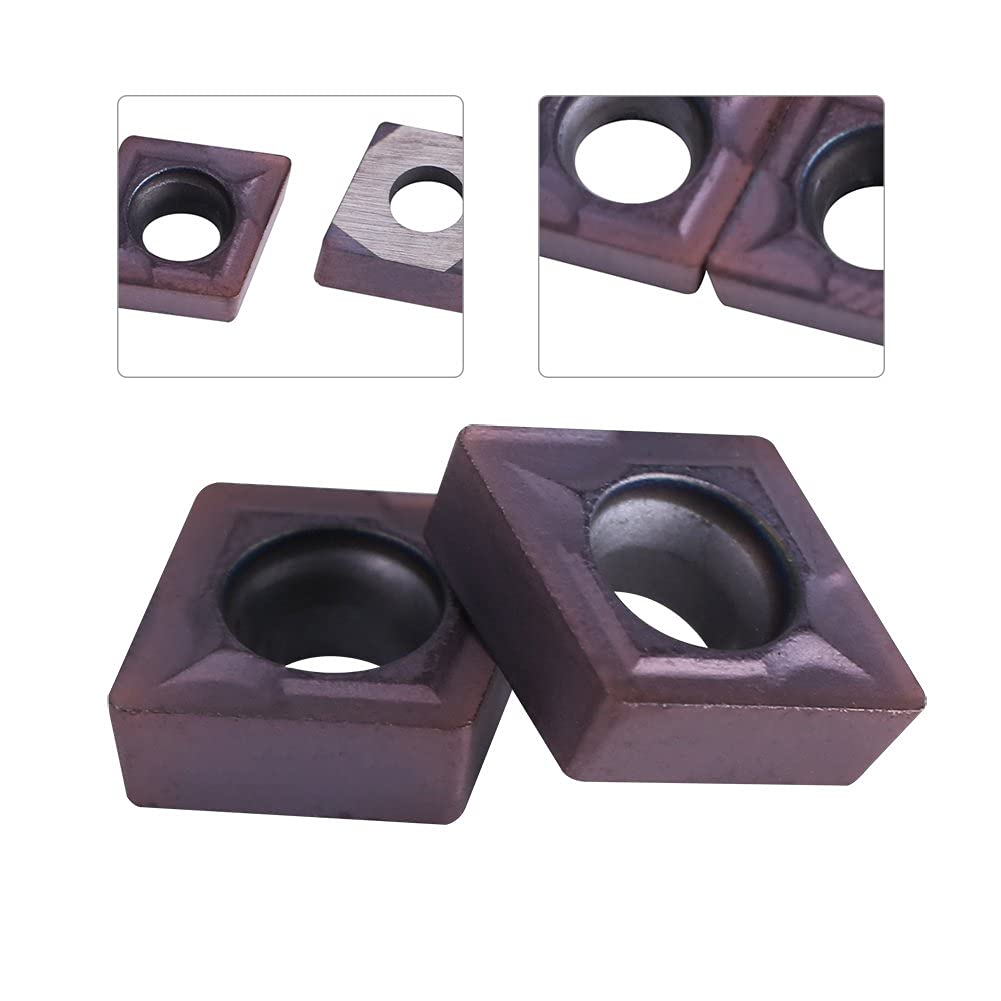 10 Stück CNC-Hartmetall-Wendeschneidplatten CCMT060204 VP15TF – Für Stahl & Edelstahl