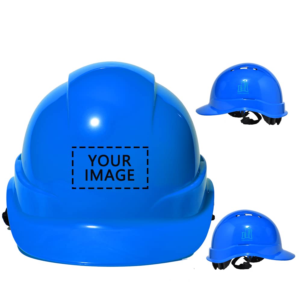 Nsteky Full Brim Hard Hat - Customizable Construction Safety Hat With Vents