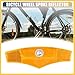 REPAIROCK 6pcs Bicycle Front Rear Reflector Kit Mountain Bike Safety Warning Reflectors Bike Wheel Spoke Reflectors Accessories Red and White Auto Replacement Parts