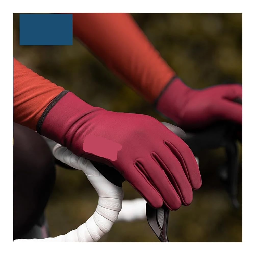 Fahrradhandschuhe Winter Warm Vollfinger Touchscreen Anti-Skip Fahrradrennen Mountain Road Bike Handschuhe for Männer Frauen