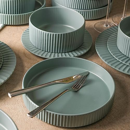 Image of Christian Siriano Lusso 16-Piece Dinnerware Set Stoneware, Stone
