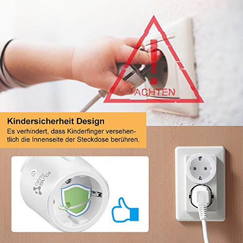 Funksteckdosen mit Fernbedienung, Funksteckdosen einfach Smart Seckdose Ferngesteuerte Stecker Weiß für Ältere Menschen, 30 M Reichweite - Image 6