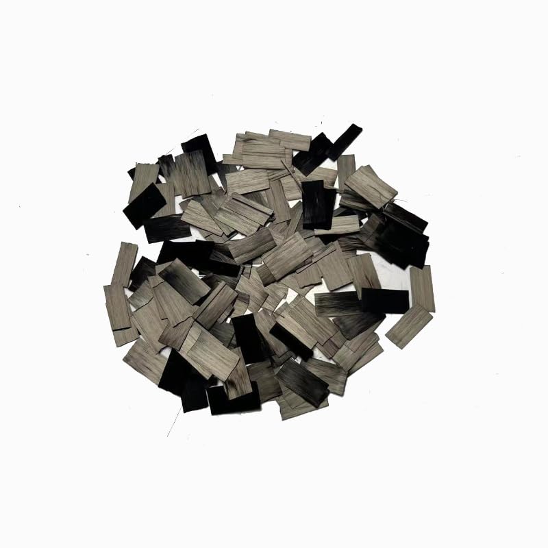 Generic 18mm Sheet-Like Short Cut Carbon Fiber Automotive Modification Filling Pattern Texture Pattern (500, Grams), Black