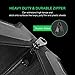 VIVOSUN 1-Pack Self-Adhesive Zipper for Debris Barriers Zipper Door and 3” x 108’ Greenhouse Repair Tape, 6.3 mil Clear Poly Patch Tape, Heavy Duty and Weatherproof, for Greenhouses, Plastic Sheeting,