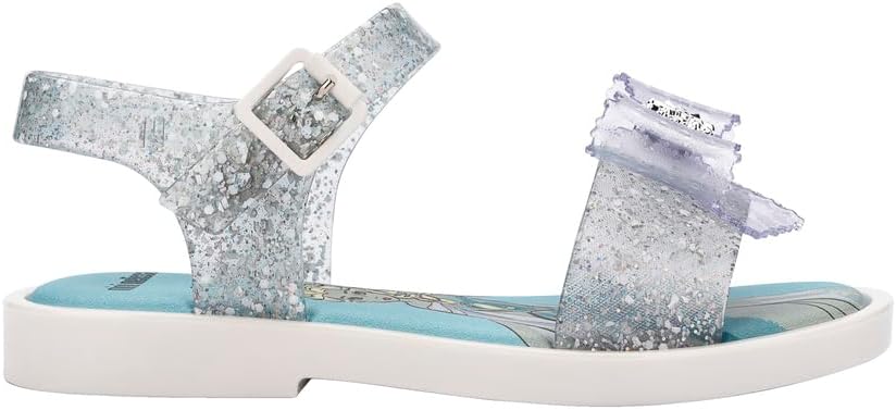 mini melissa Mar Girls Sandals - Bubble Jelly Sandal, Summer Sandals for Girls, Adjustable Ankle Strap, Kids Jelly Shoes