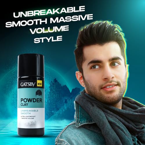 Gatsby Hair Volumizing Powder Clay - 20g | Unbreakable Smooth | Ultra Lightweight & Massive Volume | Matte Finish Hair Wax for Men | Super Strong Hold | Quick & Easy Hair Styling - Image 2
